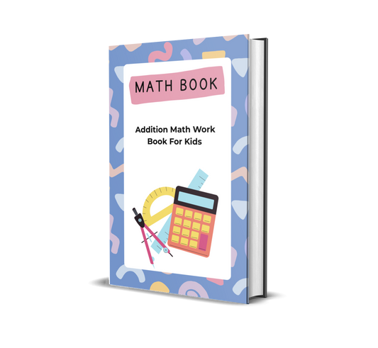 Addition Math Work Book For Kids